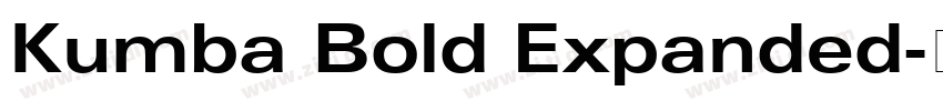 Kumba Bold Expanded字体转换